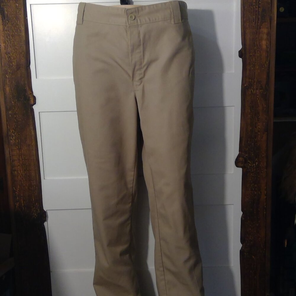 Dickies Men's Khaki Brown Regular Straight Work Pants